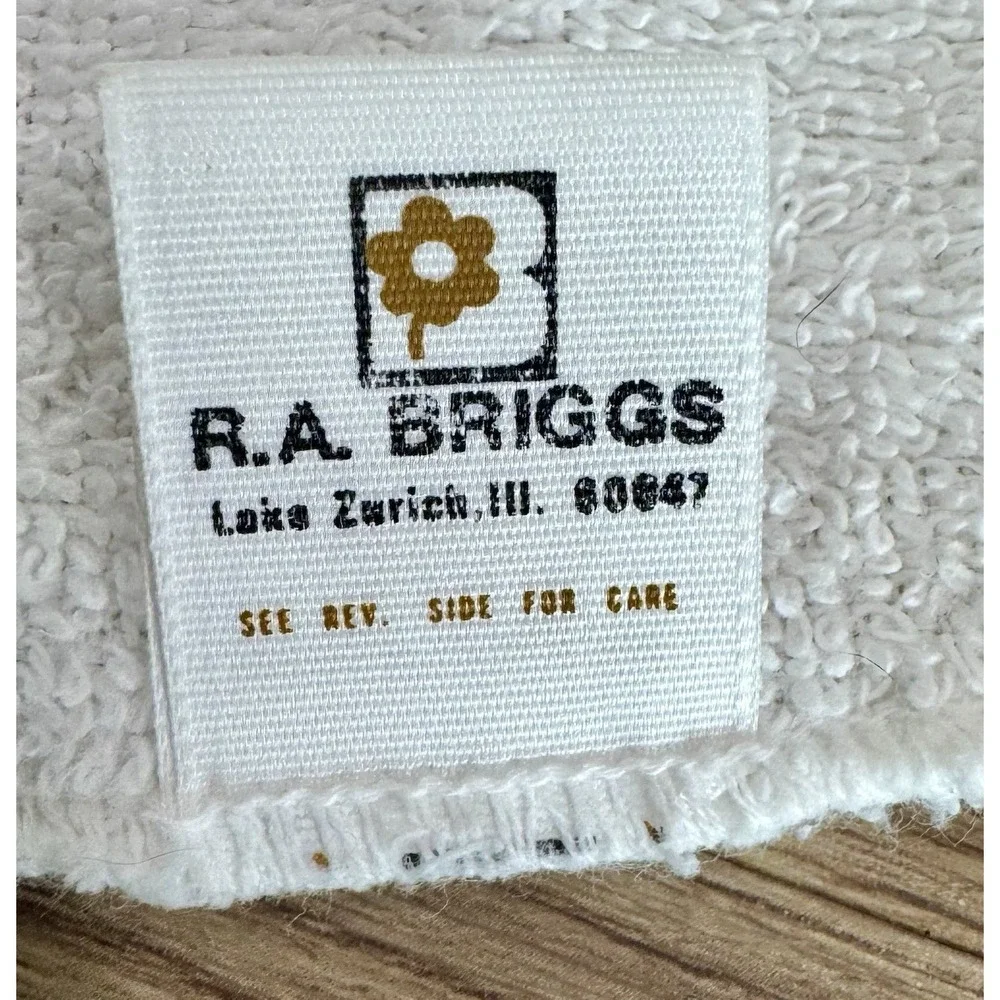 Vintage RA Briggs Goose Towel Set 3 Floral Gingham Cottagecore Wash Hand Towels